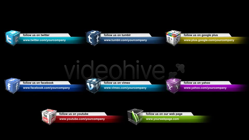 Social Media Lower Third Pack - Download Videohive 1577366