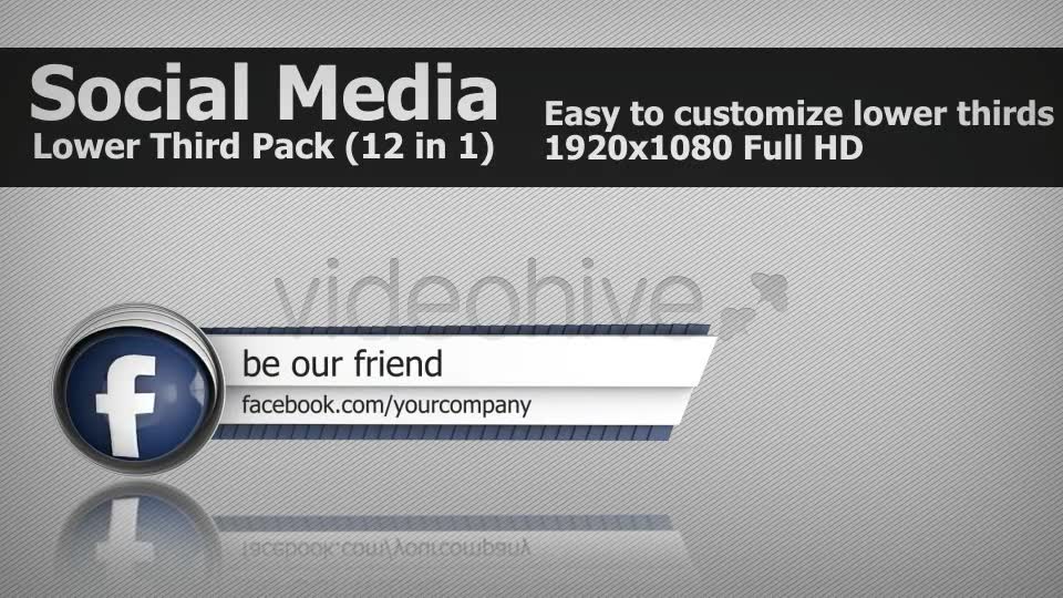 Social Media Lower Third Pack Videohive 4649167 After Effects Image 2