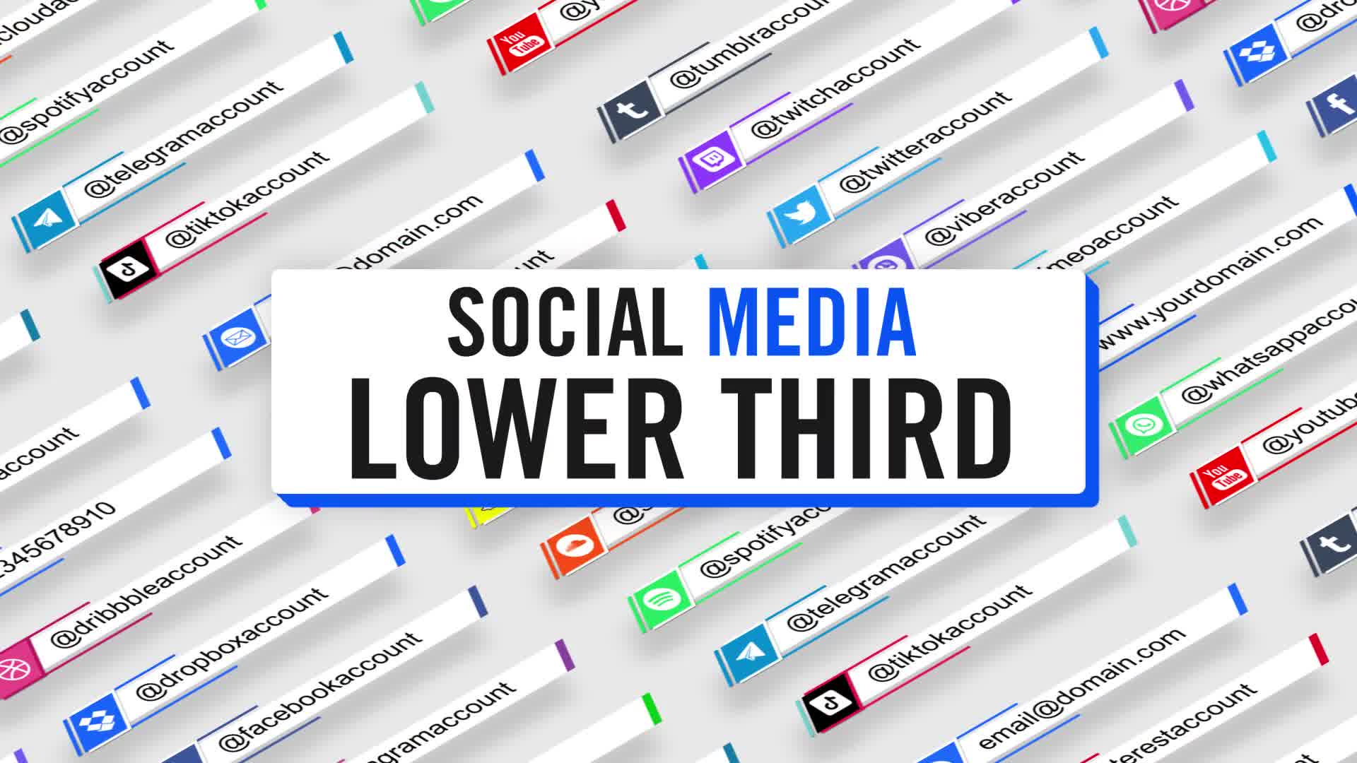 Social Media Lower Third Parallelogram Videohive 28401112 After Effects Image 10