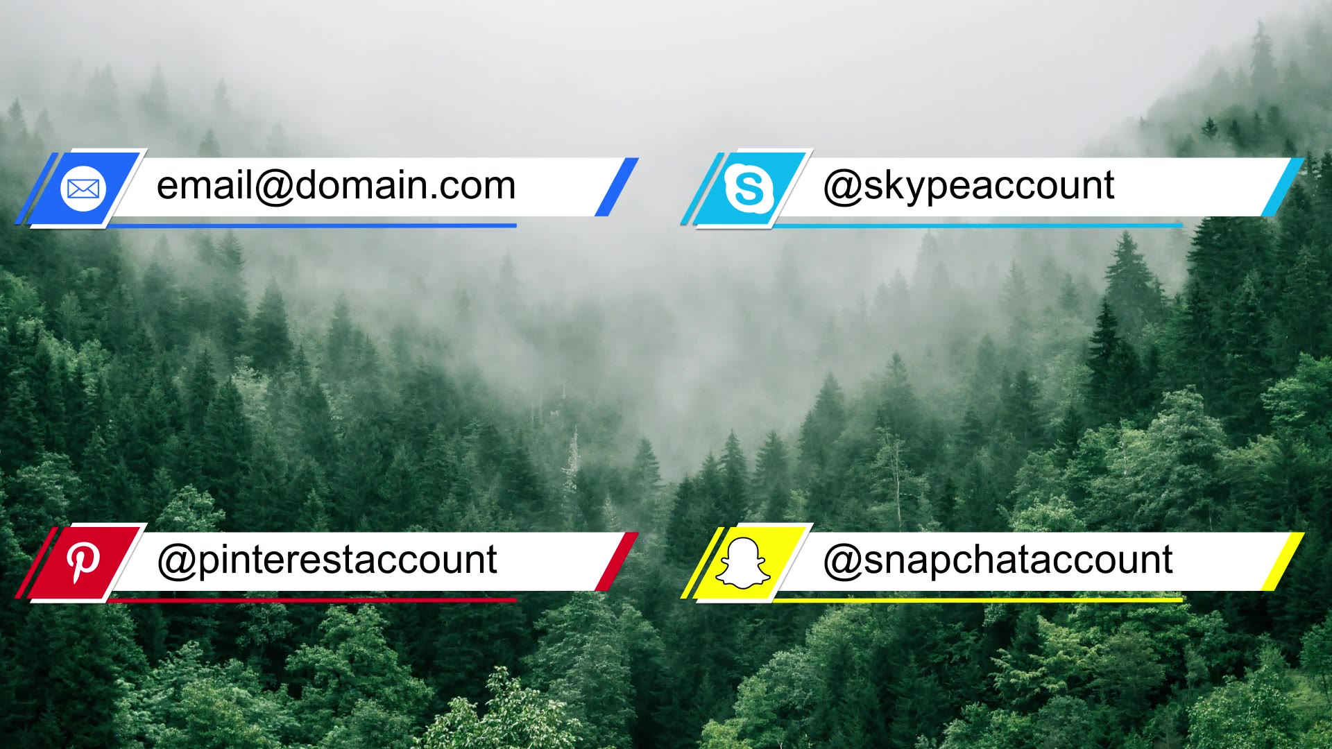 Social Media Lower Third Parallelogram Videohive 28401112 After Effects Image 5