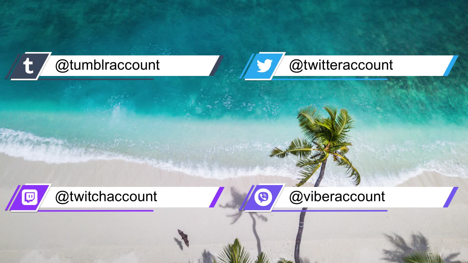 Social Media Lower Third Parallelogram Videohive 28401112 After Effects Image 8