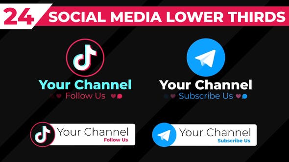 Social Media Lower Thirds - 33777938 Download Videohive