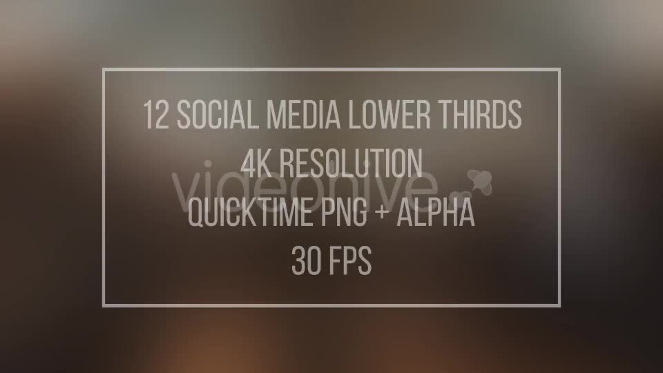 Social Media Lower Thirds (4K) - Download Videohive 20870401