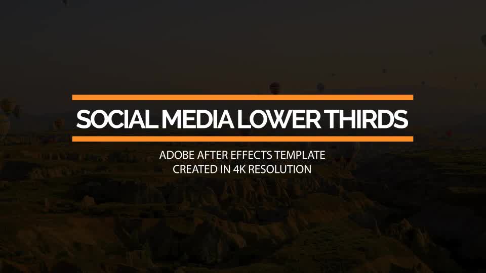 Social Media Lower Thirds 4K - Download Videohive 20954851