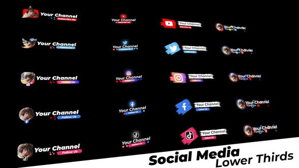 Social Media Lower Thirds - Download 28788389 Videohive