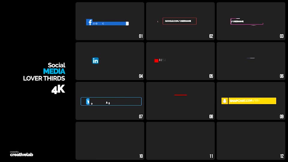 Social Media Lower Thirds - Download Videohive 21883024