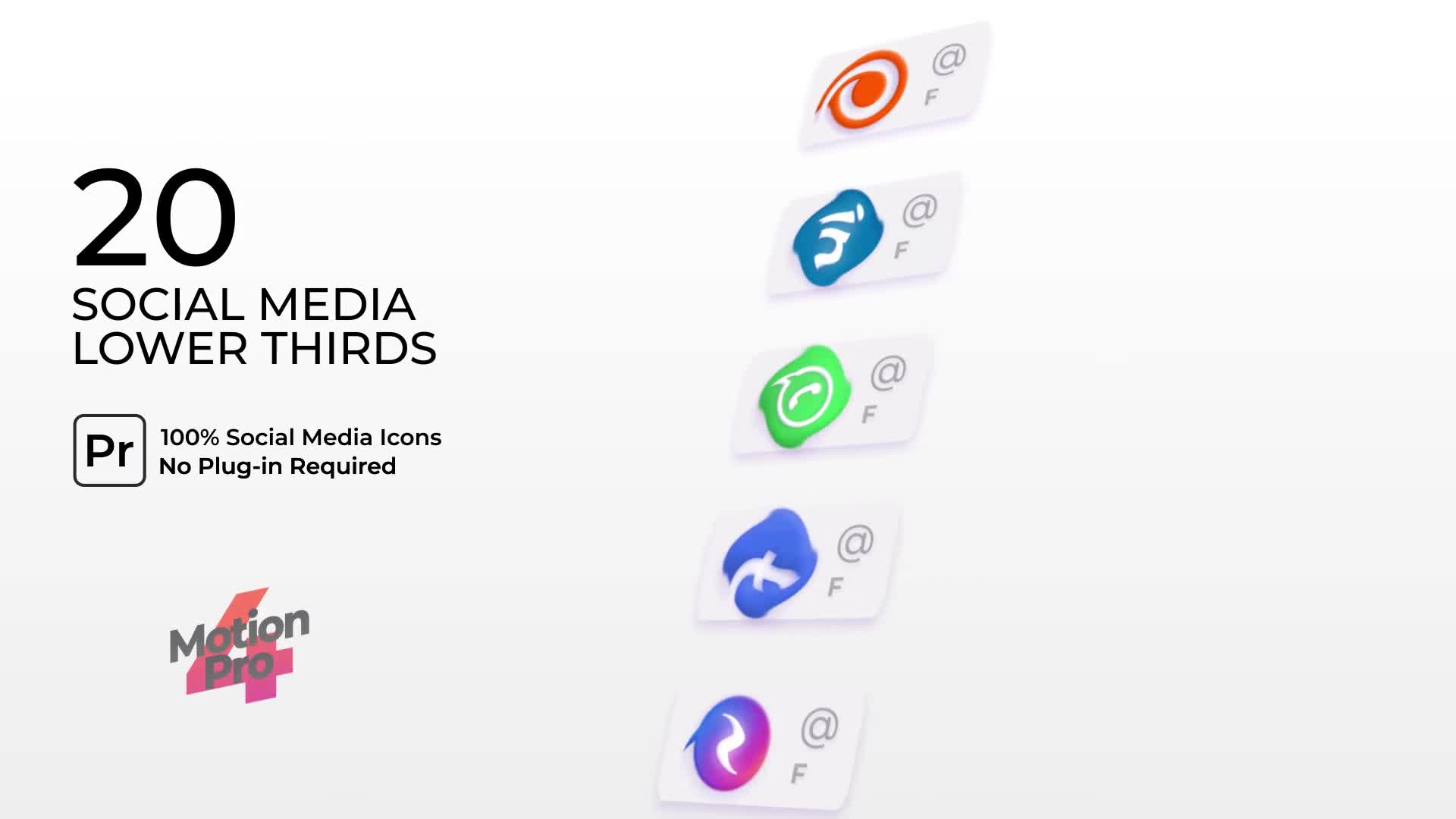 Social Media Lower Thirds Videohive 33073072 Premiere Pro Image 1