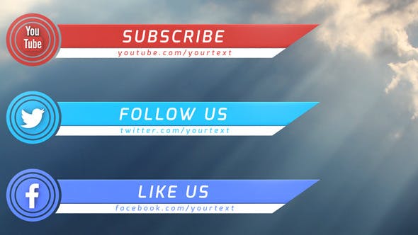 Social Media Lower Thirds - Download Videohive 7706492