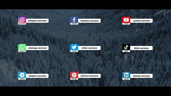 Social Media Lower Thirds For After Effects - Download Videohive 36709708