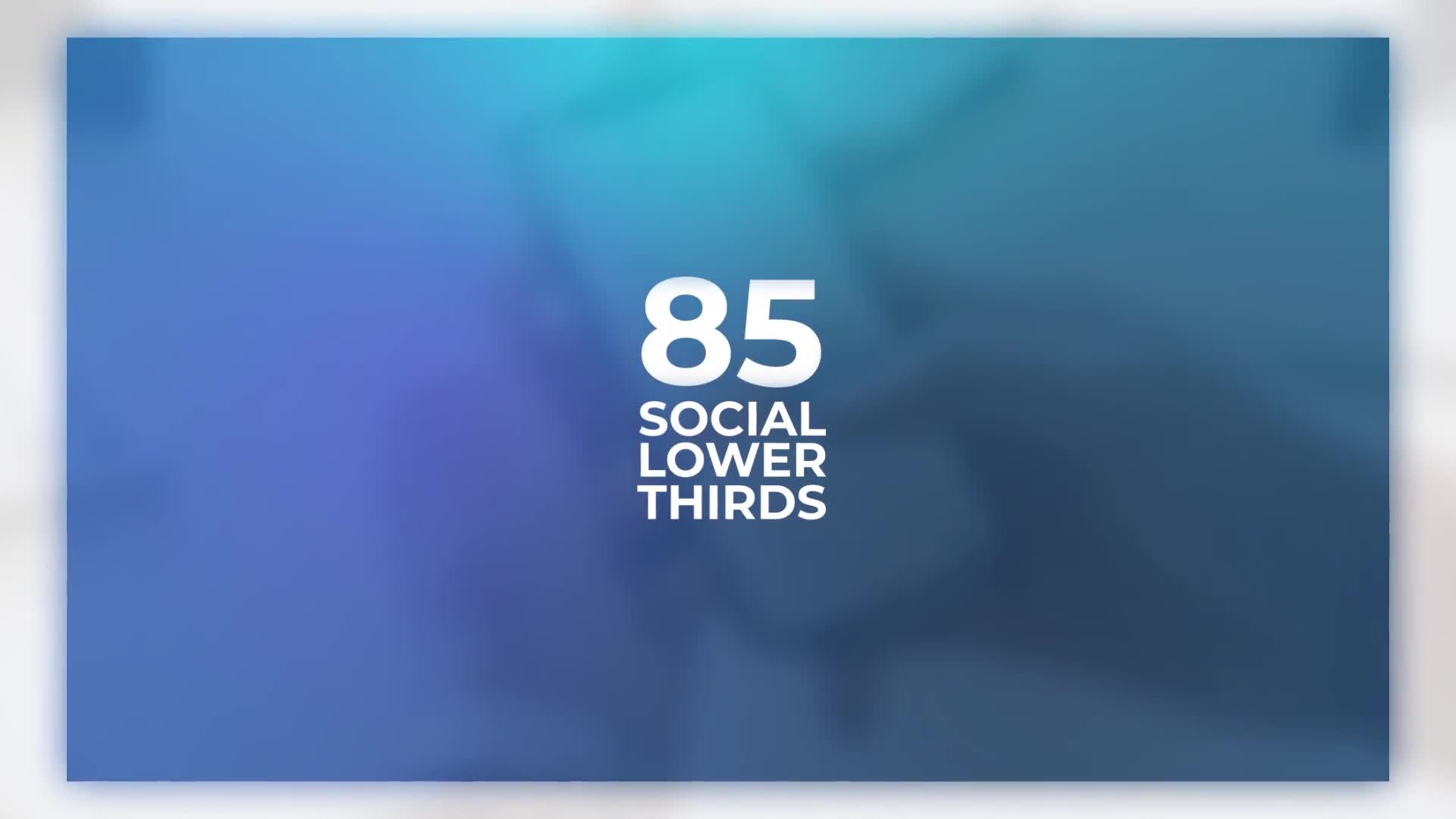 Social Media Lower Thirds Videohive 24555797 After Effects Image 1