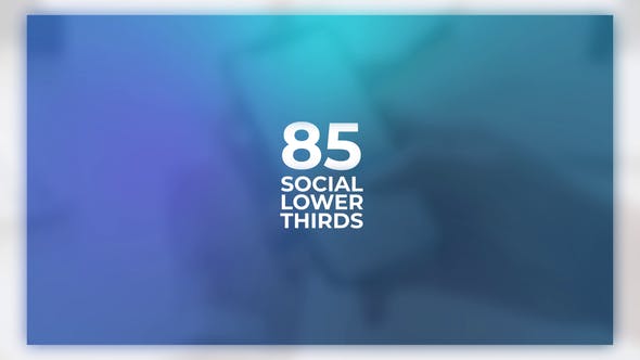 Social Media Lower Thirds - Videohive 24555797 Download