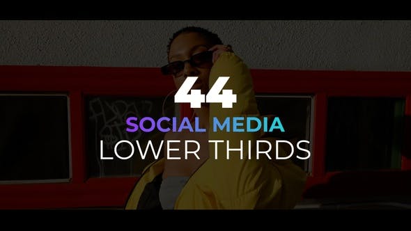 Social Media Lower Thirds - Videohive 33927611 Download