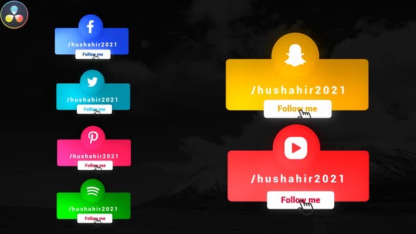 Social Media Lowerthirds - Videohive Download 32691920