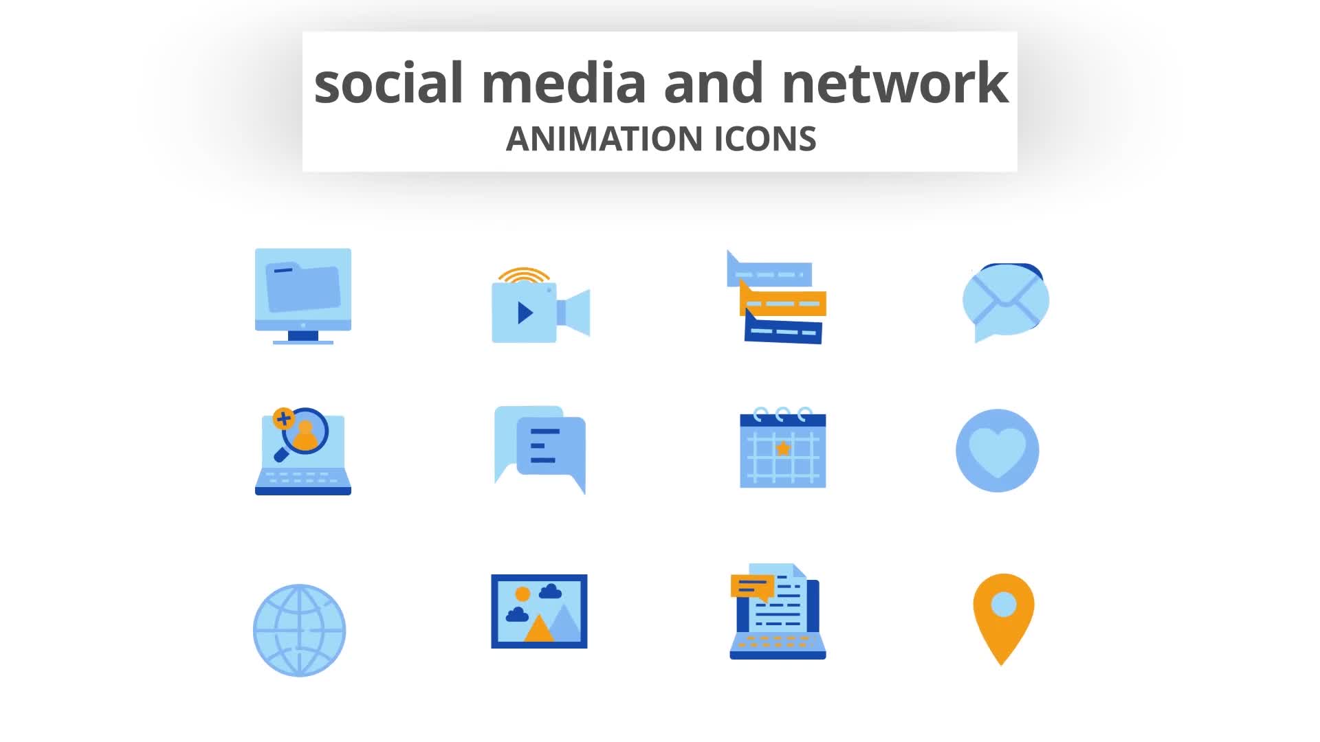 Social Media & Network Animation Icons Videohive 28168485 After Effects Image 10