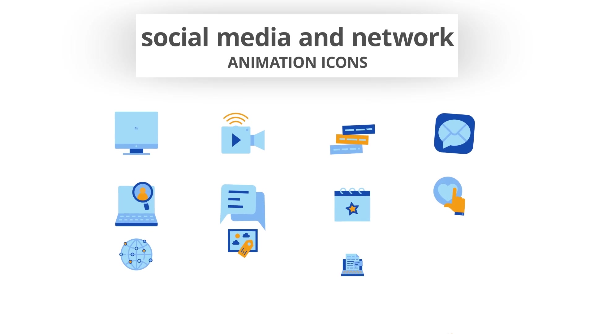 Social Media & Network Animation Icons Videohive 28168485 After Effects Image 4