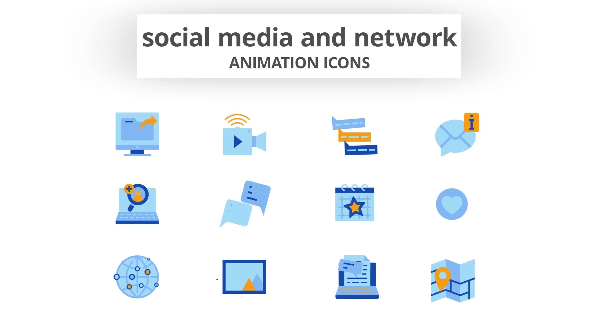 Social Media & Network Animation Icons Videohive 28168485 After Effects Image 8