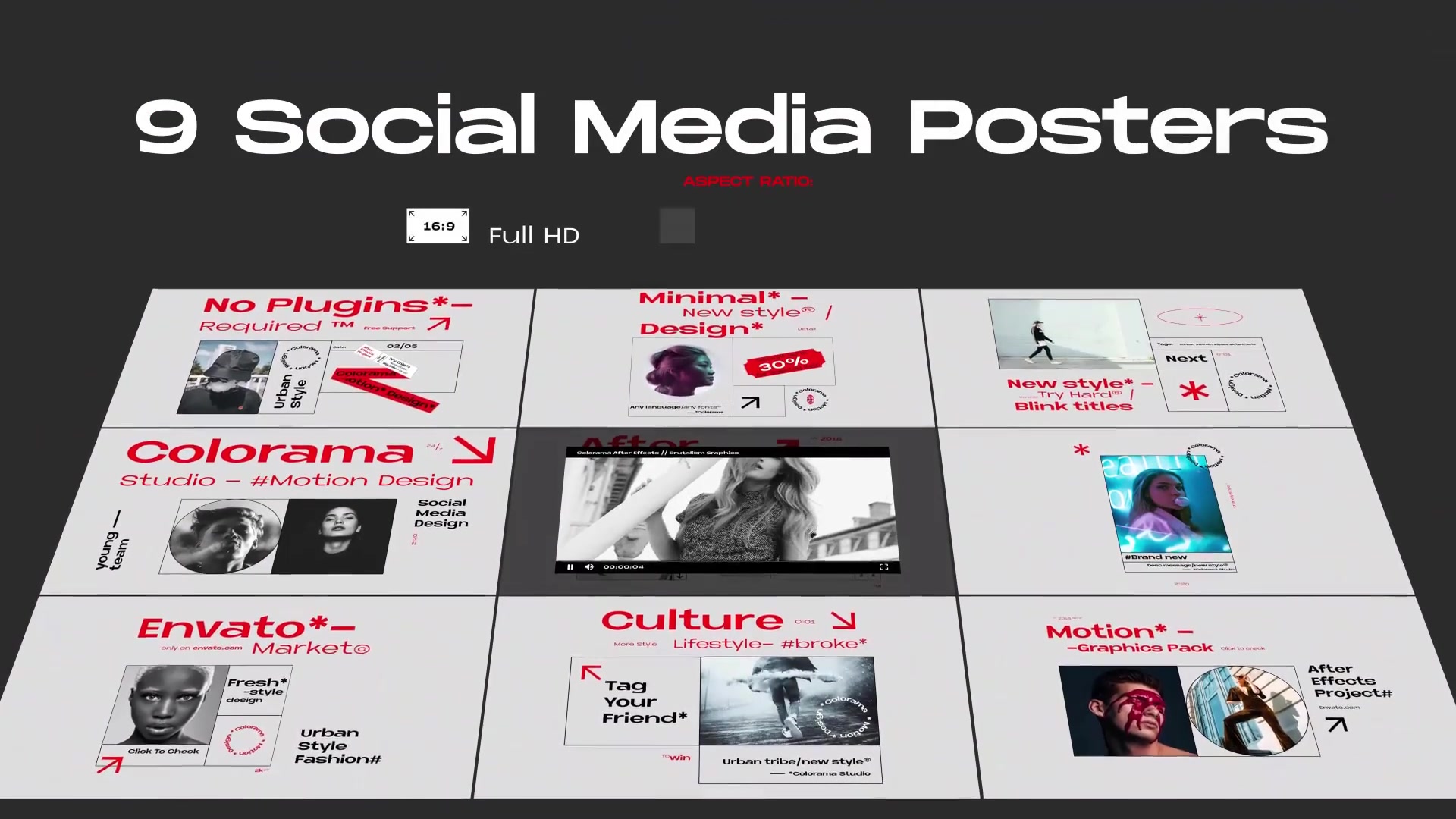 Social Media Posters Videohive 27494132 After Effects Image 4