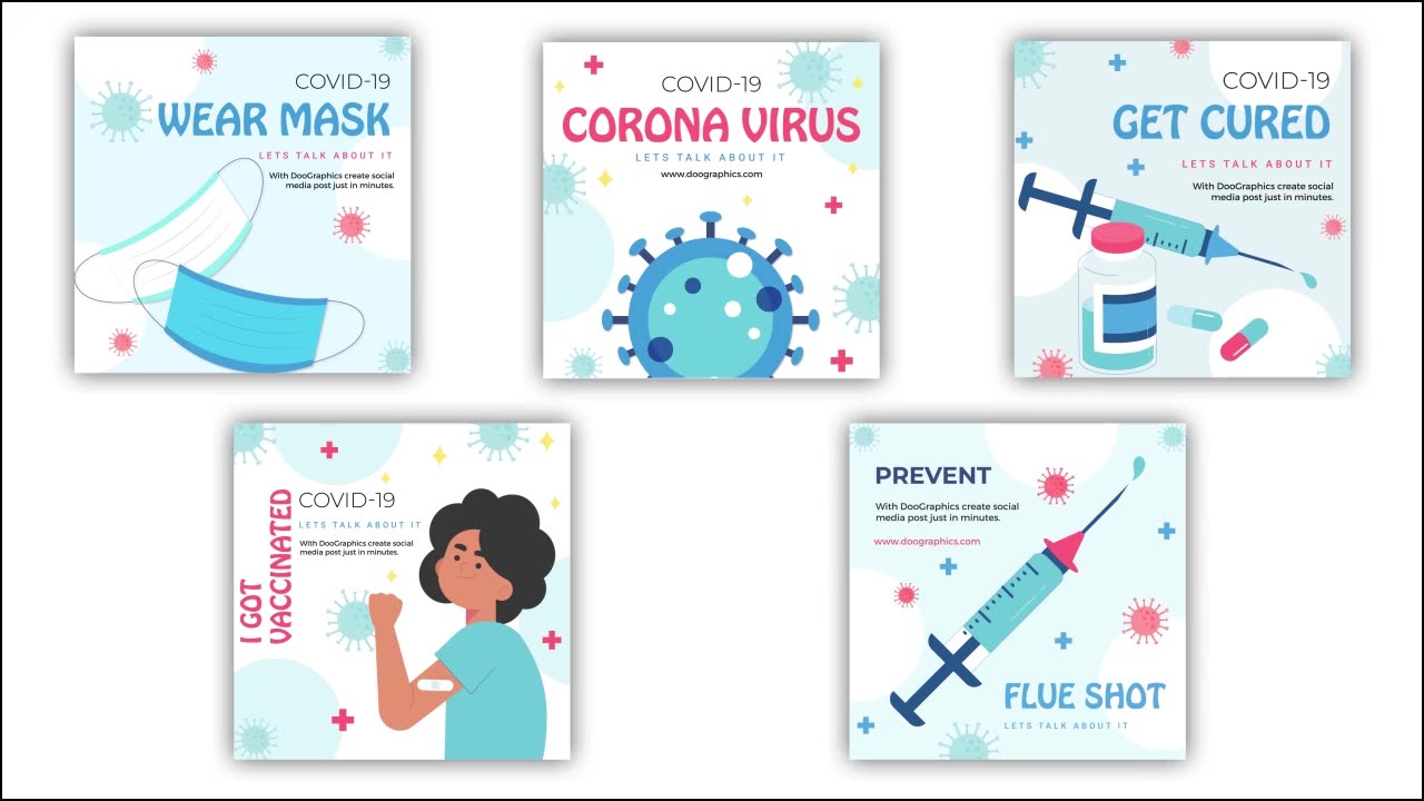 Social Media Posts for COVID 19 Vaccine Videohive 35997106 After Effects Image 3