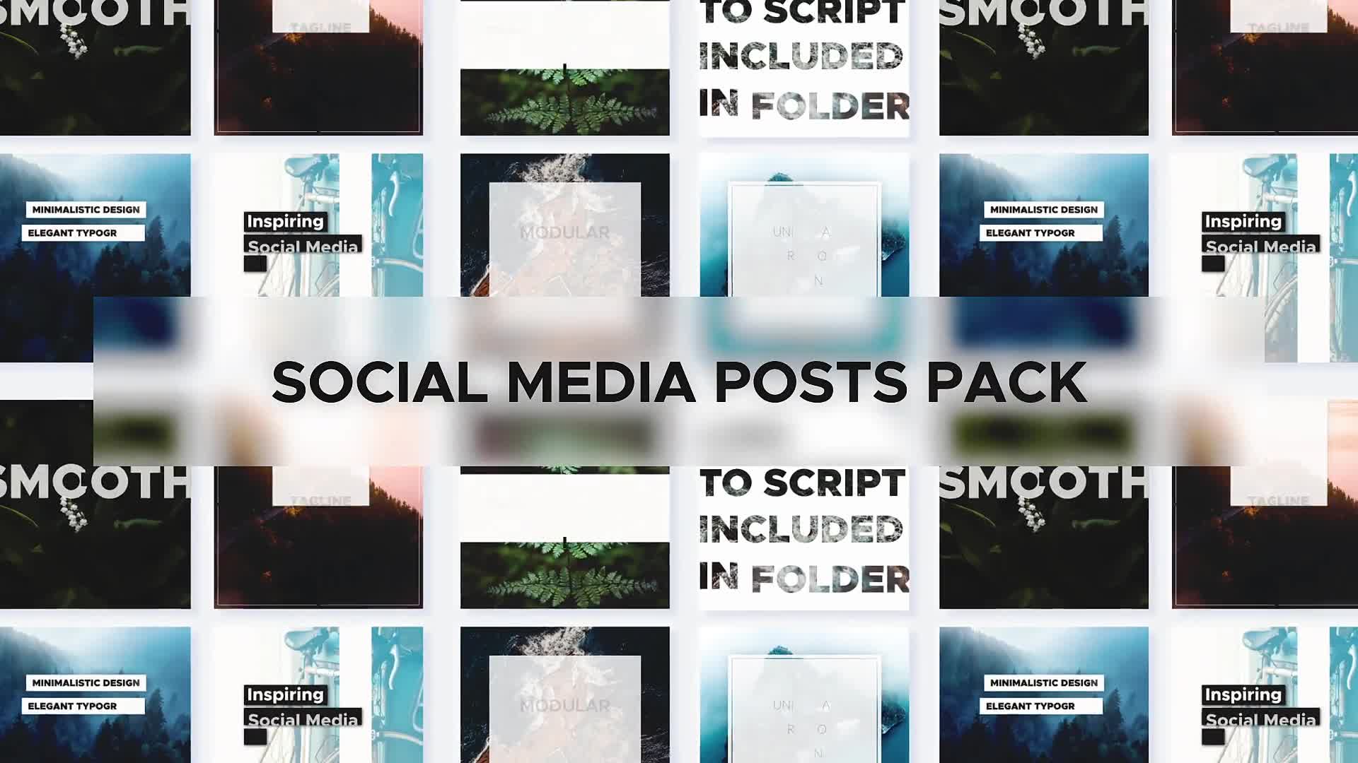 Social Media Posts Pack Videohive 26805370 After Effects Image 1
