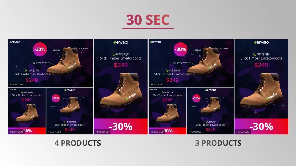 Social media product ad pack - Download Videohive 21100605