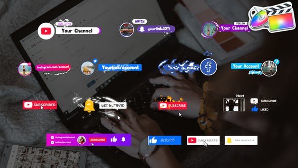Social Media Subscribers | FCPX - Download Videohive 27500786