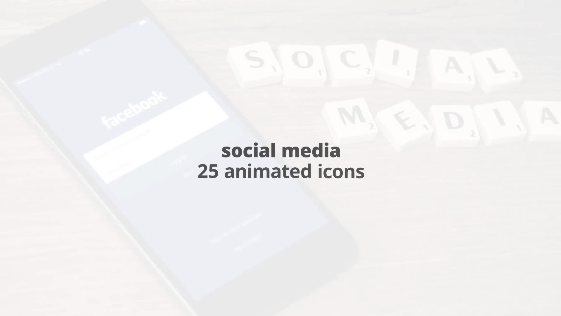 Social Media – Thin Line Icons Videohive 23595798 After Effects Image 1