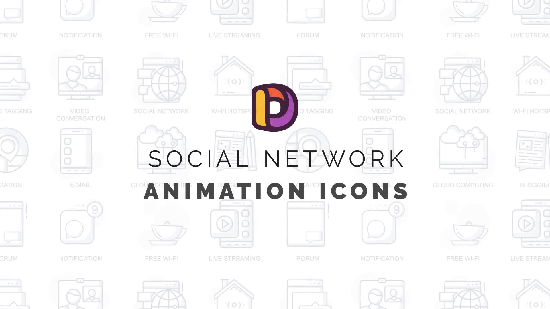 Social network Animation Icons Videohive 34568006 After Effects Image 2