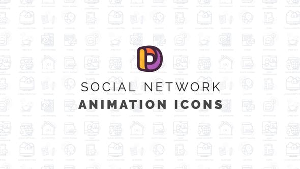 Social network Animation Icons - Download Videohive 34568006