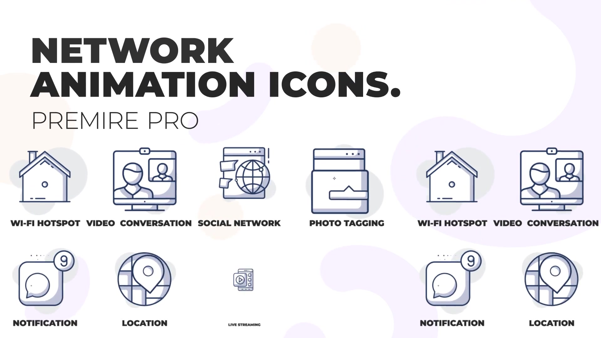 Social network Animation Icons (MOGRT) Videohive 36441183 Premiere Pro Image 2