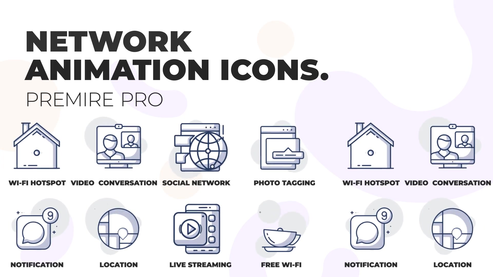 Social network Animation Icons (MOGRT) Videohive 36441183 Premiere Pro Image 3