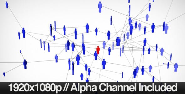 Social Network of People Expanding + Alpha Channel - Videohive Download 1710919