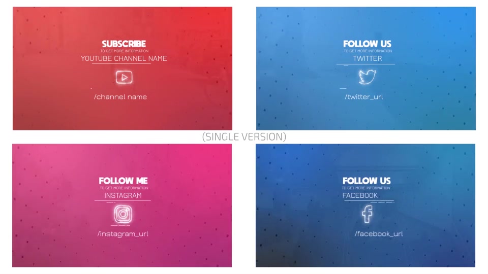 Social Outro Follow Pack Videohive 24994926 After Effects Image 3
