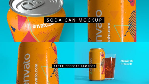 Soda Can Mockup 4K - Download 28384896 Videohive