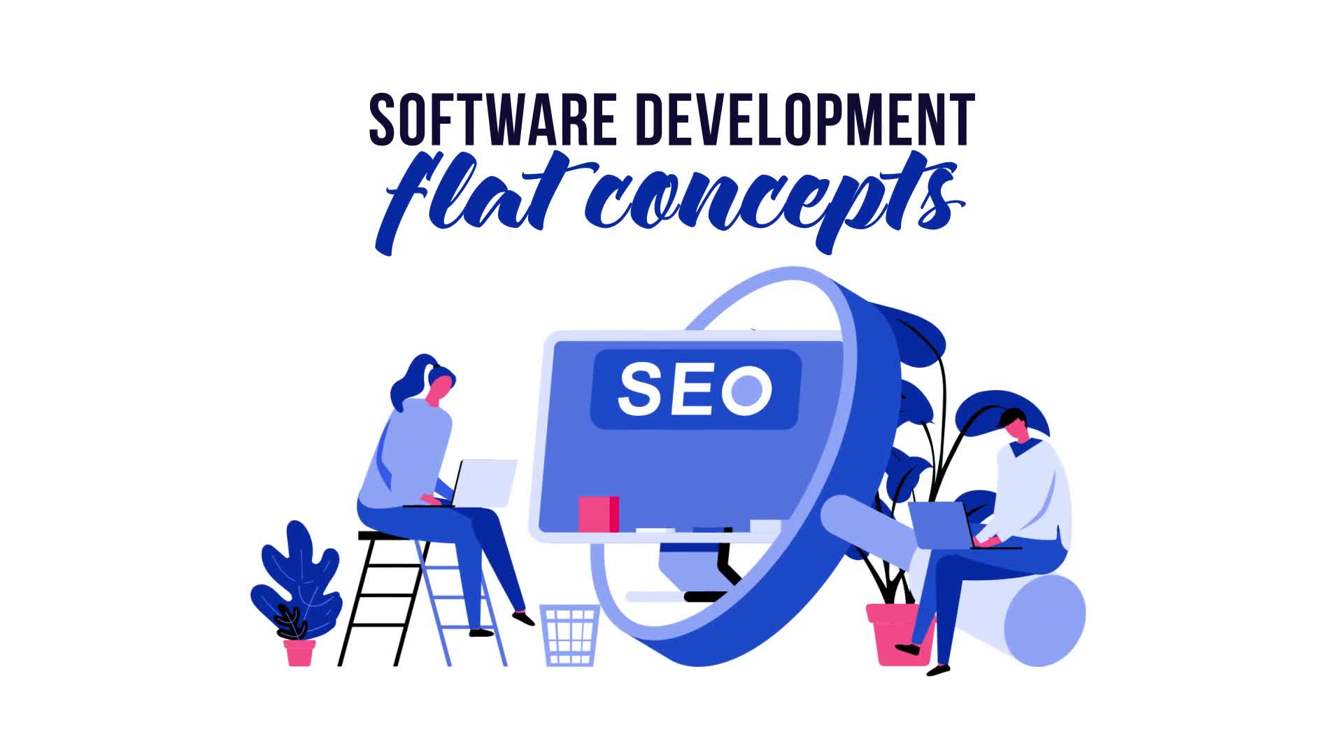 Software development Flat Concept Videohive 29793769 After Effects Image 1