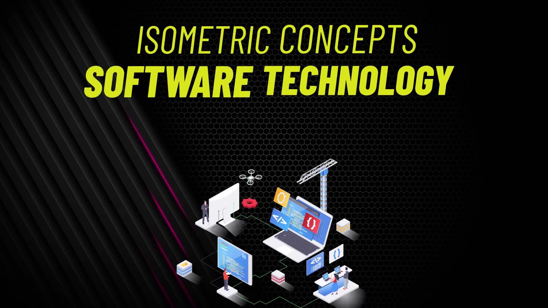 Software Technology Isometric Concept Videohive 31223594 After Effects Image 3
