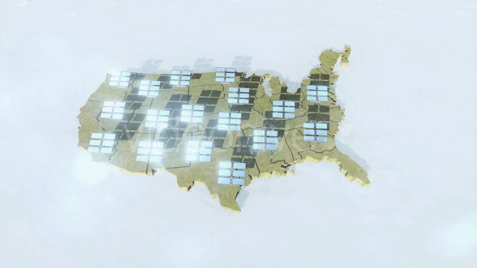 Solar Panels and US Map - Download Videohive 19534428