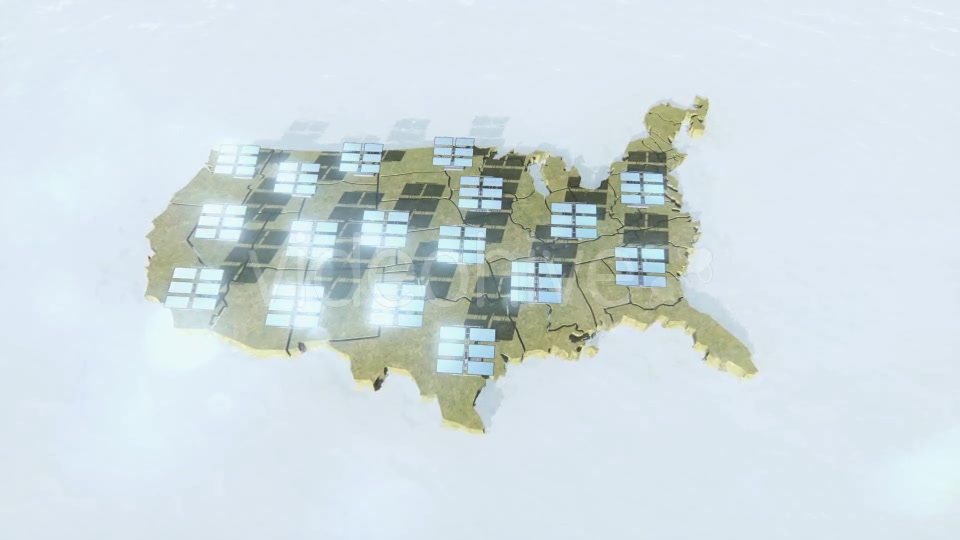 Solar Panels and US Map - Download Videohive 19534428