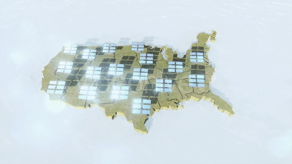 Solar Panels and US Map - Download Videohive 19534428