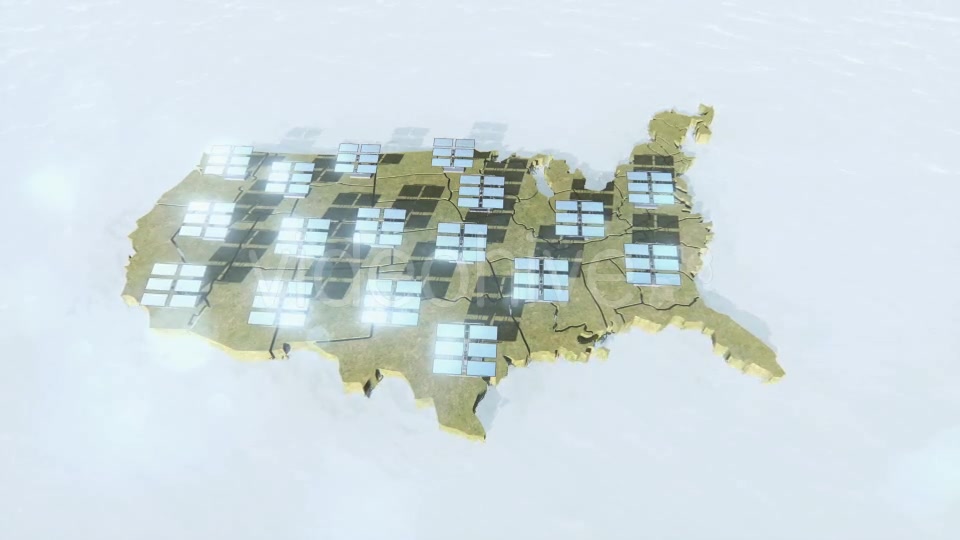 Solar Panels and US Map - Download Videohive 19534428