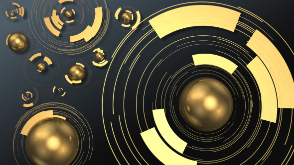 Solar Space Gold Background - Download Videohive 21520337