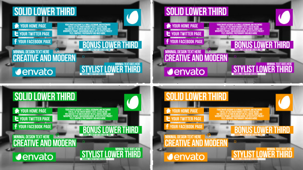 Solid Lower Third - Download Videohive 9984211