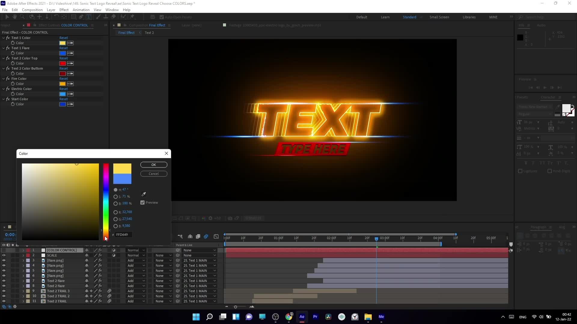 Sonic Text Logo Reveal Videohive 35604838 After Effects Image 8
