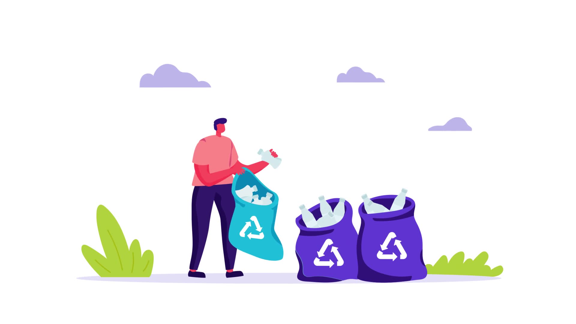 Sorting rubbish Flat Concept Videohive 33189237 After Effects Image 10