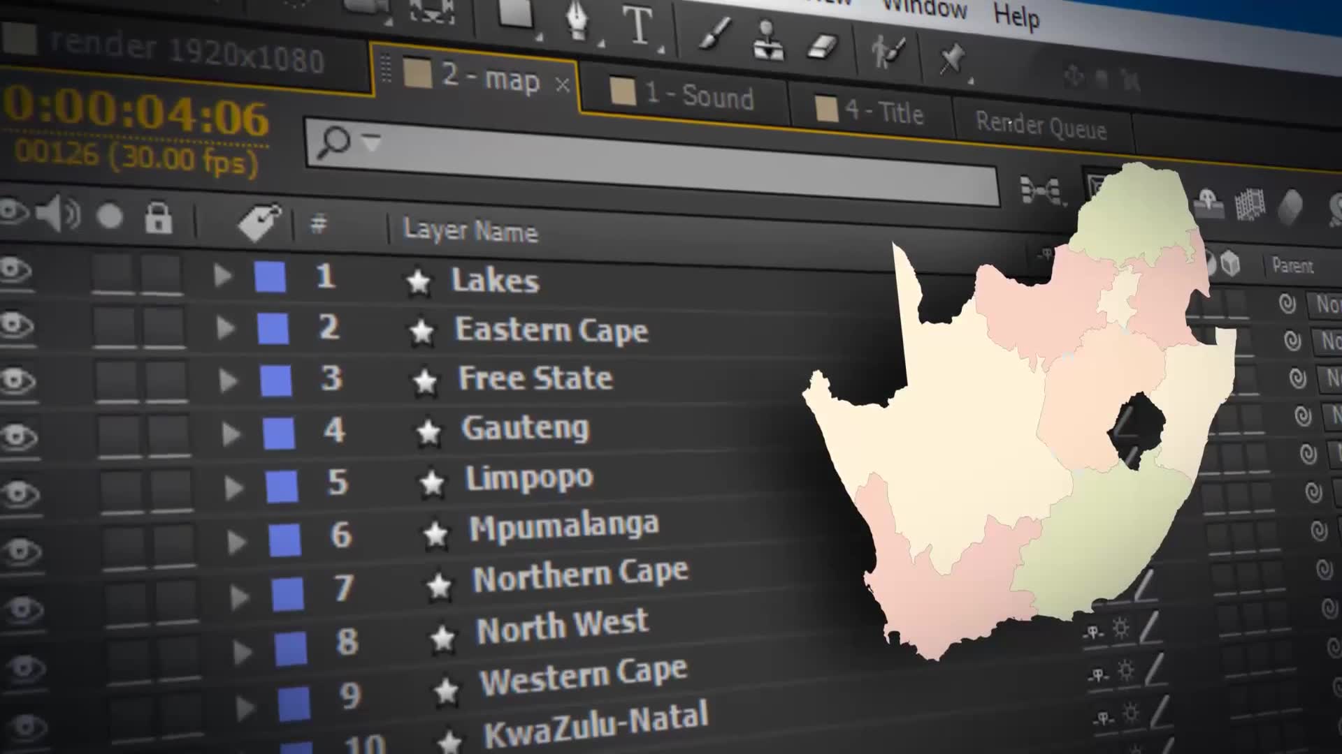 South Africa Map Republic of South Africa Map Kit Videohive 24168918 After Effects Image 2