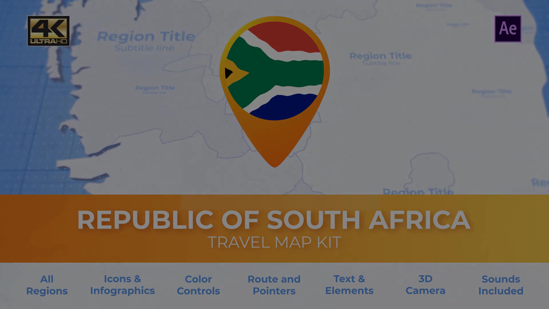 South Africa Map Republic of South Africa Travel Map Videohive 29898312 After Effects Image 13