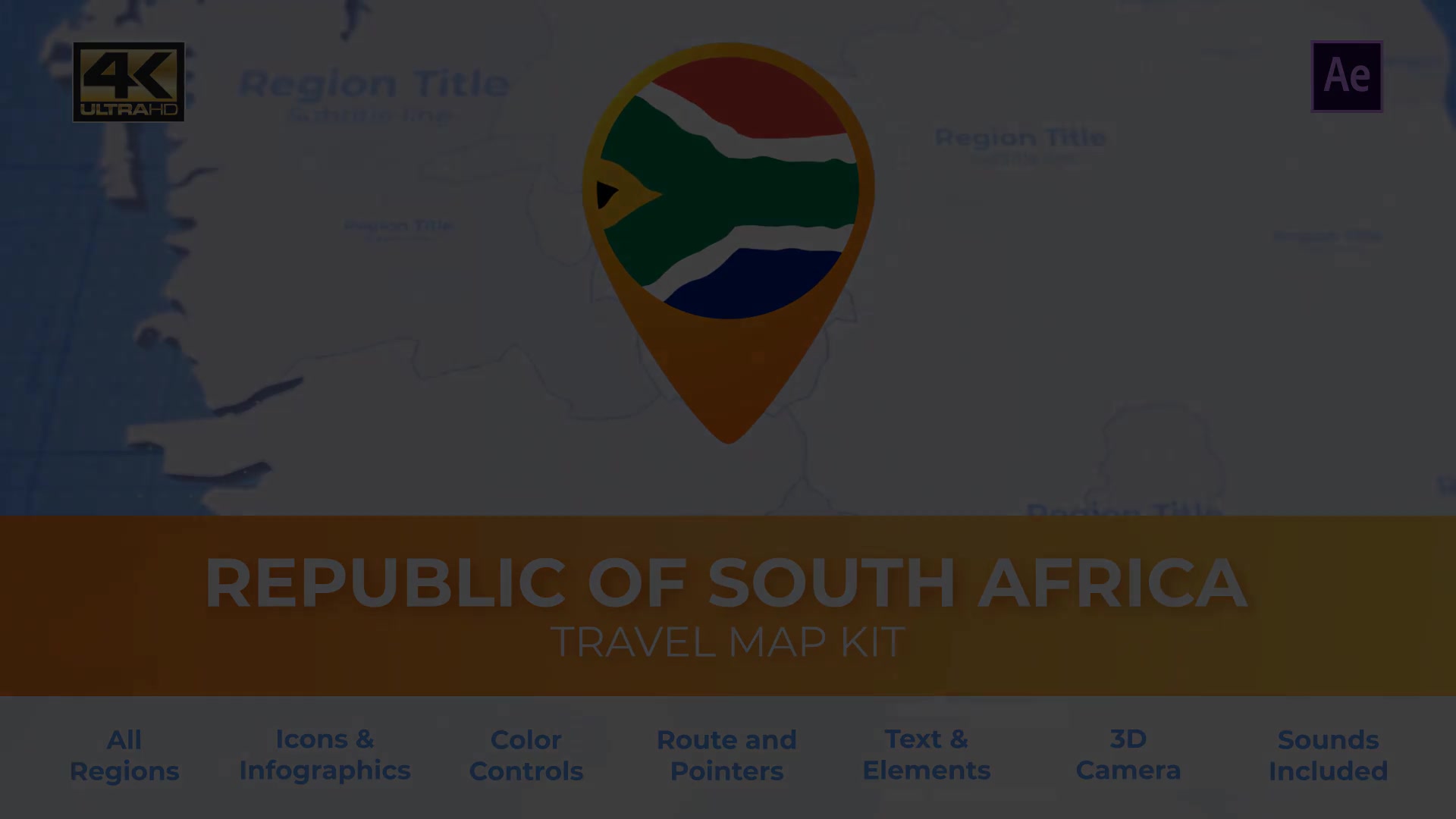 South Africa Map Republic of South Africa Travel Map Videohive 29898312 After Effects Image 6