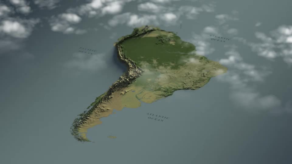 South America Map Videohive 32250653 After Effects Image 1