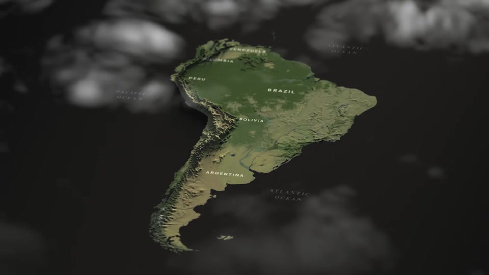 South America Map Videohive 32250653 After Effects Image 4