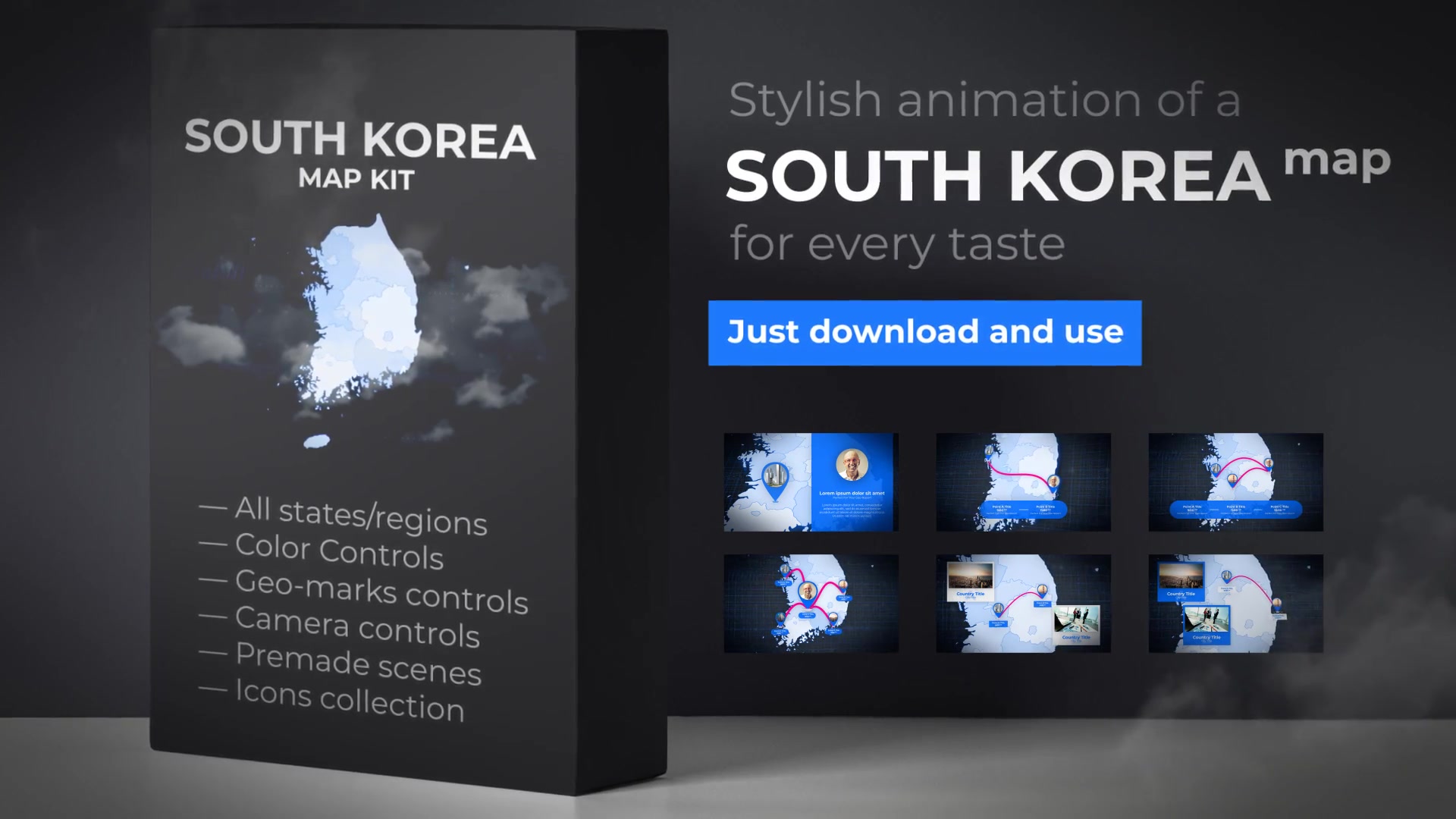 South Korea Map Republic of Korea Map Videohive 24004039 After Effects Image 11