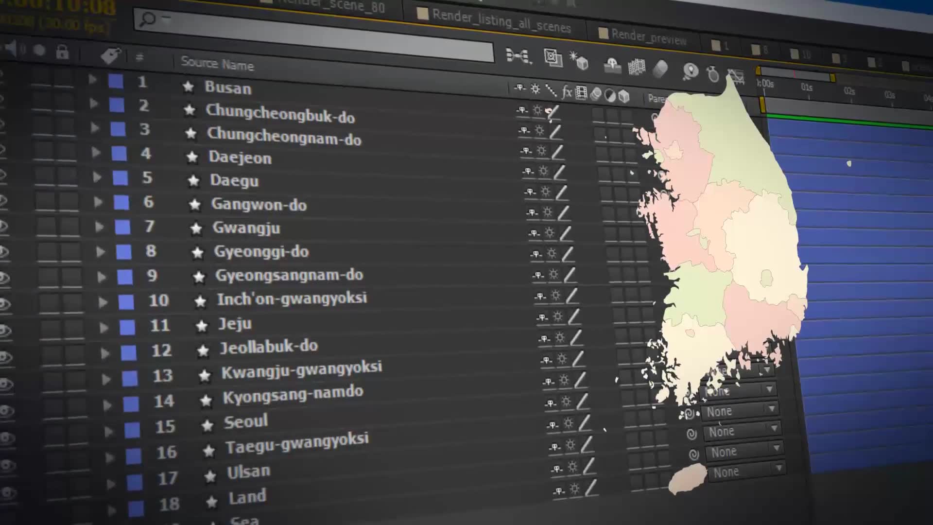 South Korea Map Republic of Korea Map Videohive 24004039 After Effects Image 2